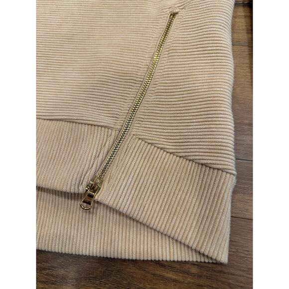 Tuckernuck Addison Bay Everyday Crewneck Ribbed Sweater in Heather Camel Small - Picture 3 of 10